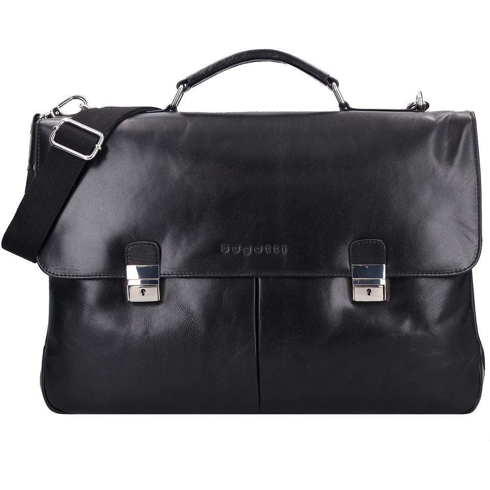 bugatti Romano Valigetta Vera Pelle 44 cm Vano porta PC bugatti Romano Valigetta Vera Pelle 44 cm Vano porta PC