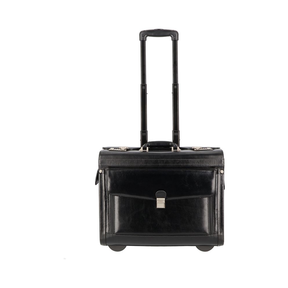 Dermata 2-hjulig Pilotvagn Läder 39 cm Laptopfack Dermata 2-hjulig Pilotvagn Läder 39 cm Laptopfack