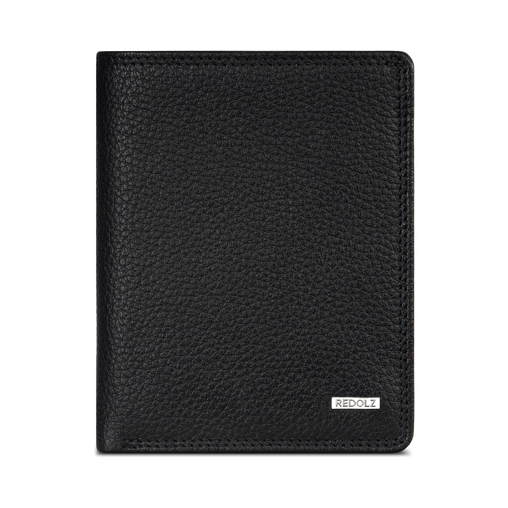 Redolz Portafoglio Leather Essentials HF in pelle RFID, 9,5 cm, apribile