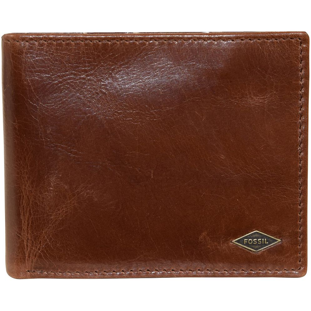 Fossil Ryan Portafoglio Protezione RFID Vera Pelle 11.5 cm Fossil Ryan Portafoglio Protezione RFID Vera Pelle 11.5 cm