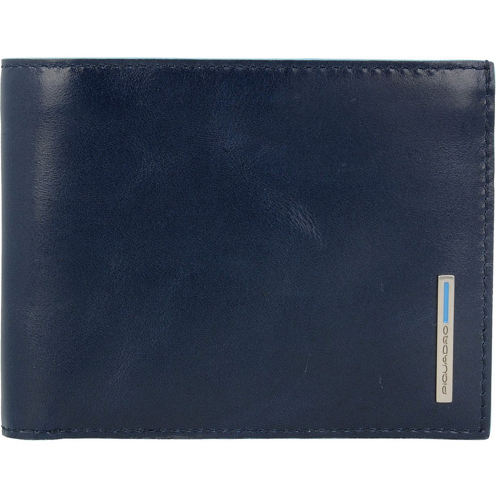 Piquadro Blue Square Custodia per carta di credito Vera Pelle 12 cm