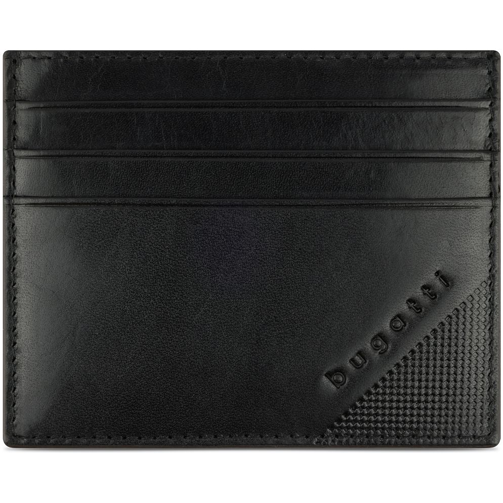bugatti Nobile Custodia per carta di credito Protezione RFID Vera Pelle 10 cm bugatti Nobile Custodia per carta di credito Protezione RFID Vera Pelle 10 cm