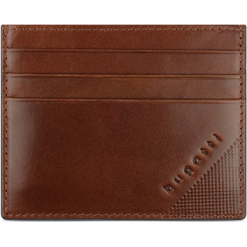 bugatti Nobile Custodia per carta di credito Protezione RFID Vera Pelle 10 cm bugatti Nobile Custodia per carta di credito Protezione RFID Vera Pelle 10 cm