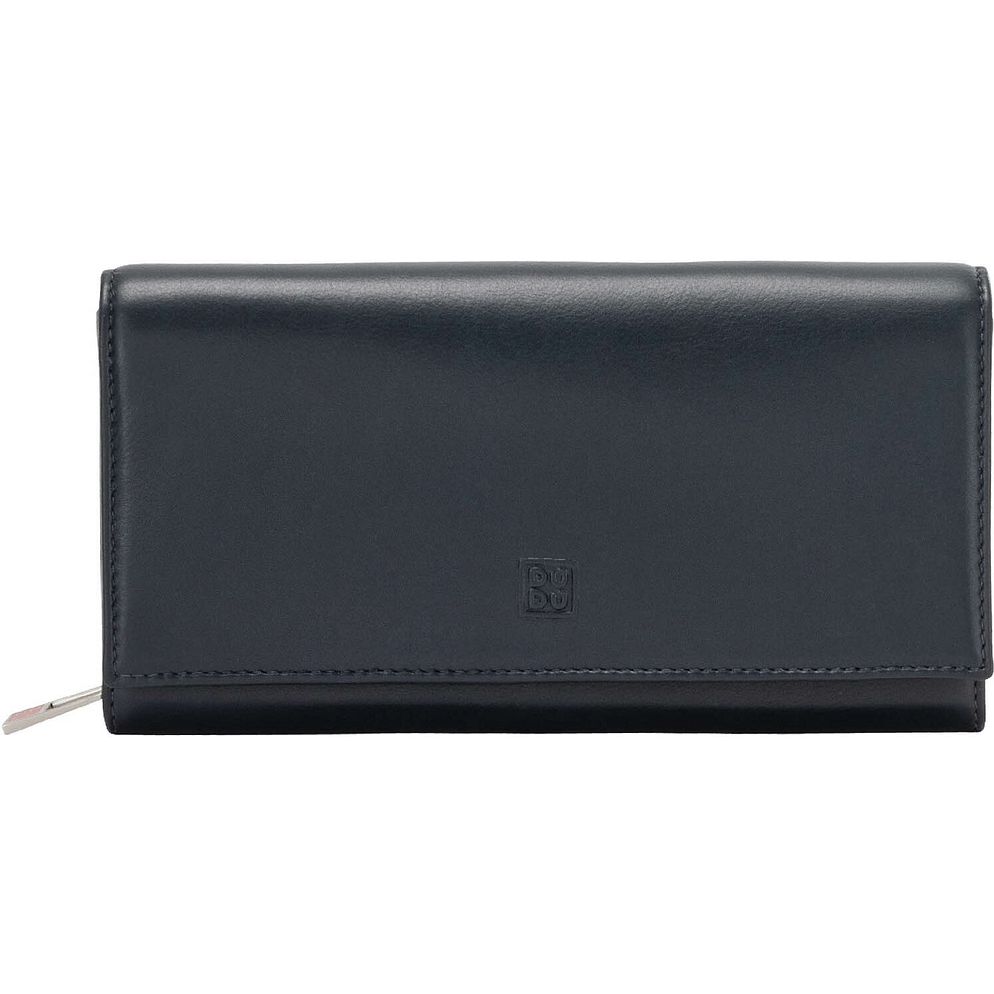 DuDu Madeira Portafoglio Vera Pelle 19 cm