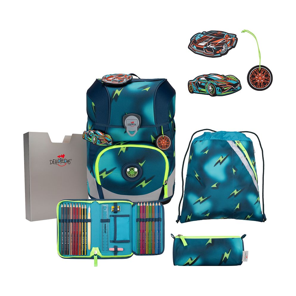 DerDieDas ErgoFlex Tiny Juego de mochilas escolares 6 piezas DerDieDas ErgoFlex Tiny Juego de mochilas escolares 6 piezas