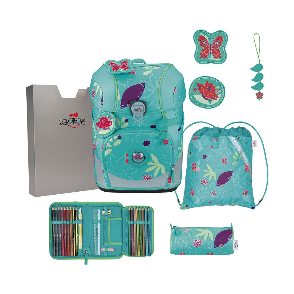 DerDieDas ErgoFlex Tiny Skolväska-set 6-delad