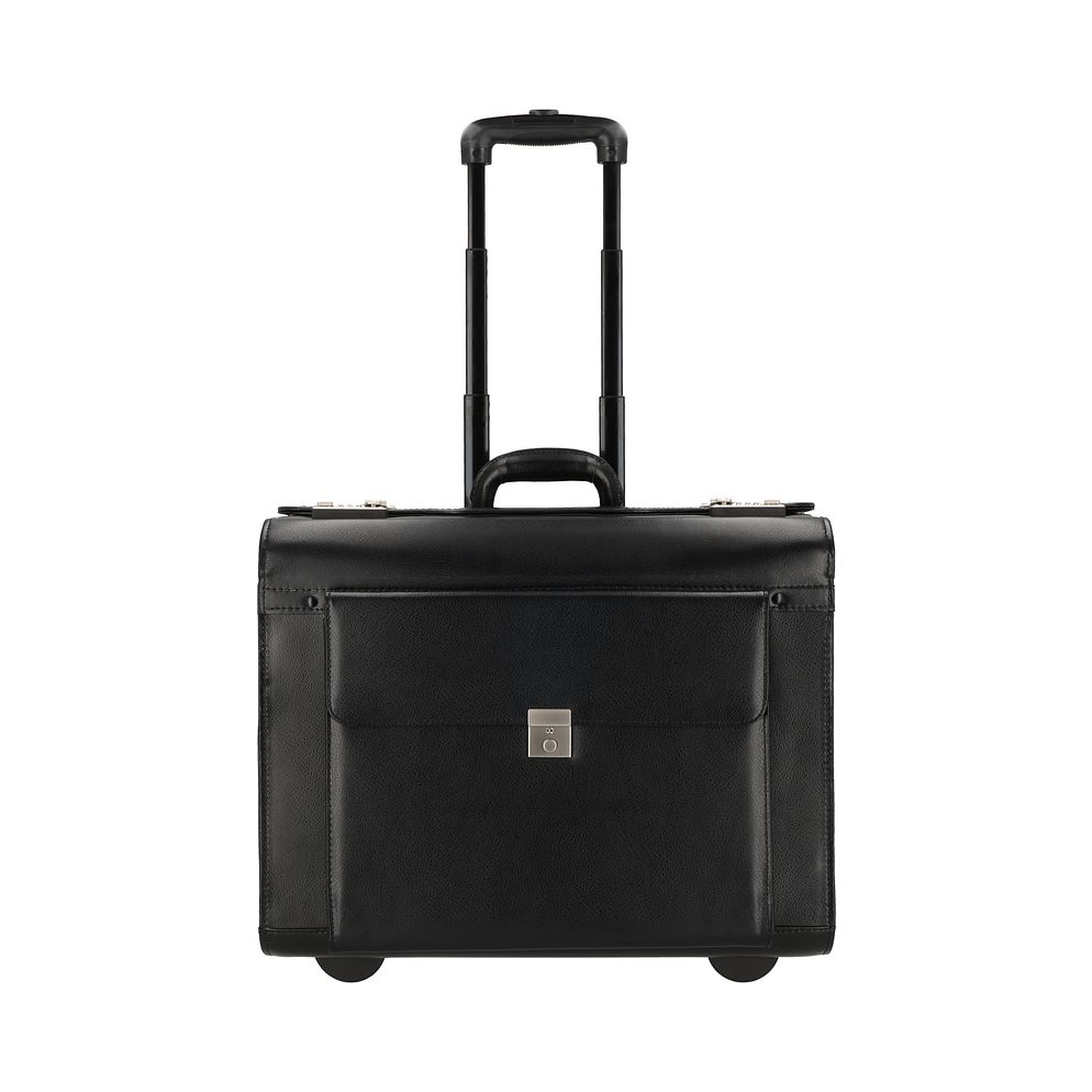 Dermata 2 ruote Trolley pilota Vera Pelle 39 cm Dermata 2 ruote Trolley pilota Vera Pelle 39 cm