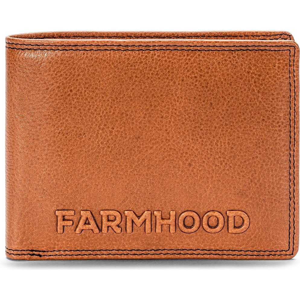 Farmhood Memphis Portafoglio Protezione RFID Vera Pelle 12.5 cm