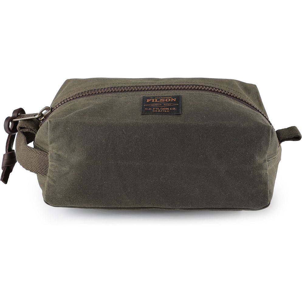 Filson Tin Cloth Borsa da toilette Vera Pelle 23 cm Filson Tin Cloth Borsa da toilette Vera Pelle 23 cm