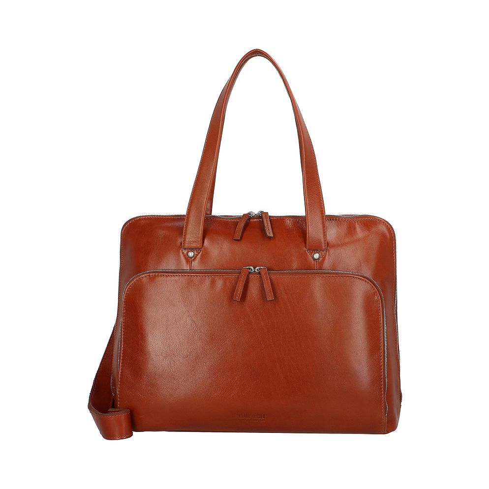 Leonhard Heyden Cambridge Borsa a spalla Vera Pelle 41 cm Vano porta PC Leonhard Heyden Cambridge Borsa a spalla Vera Pelle 41 cm Vano porta PC