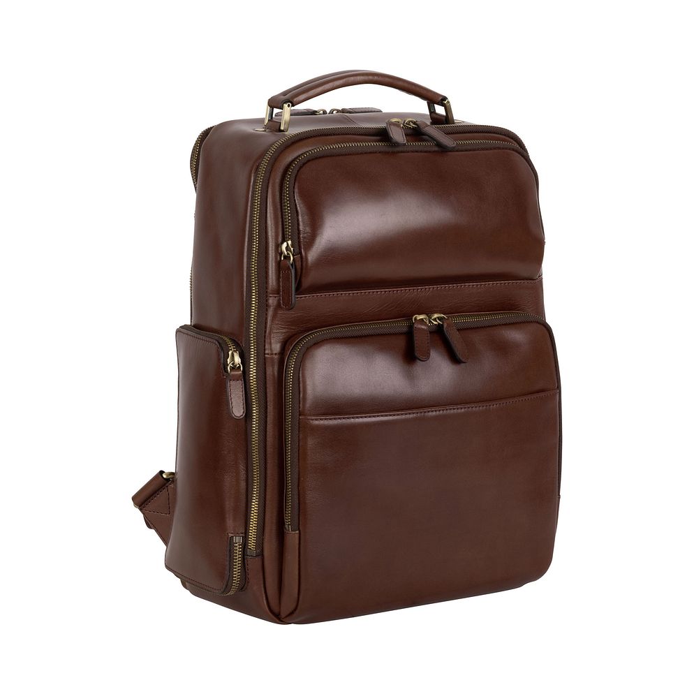 Leonhard Heyden Cambridge Zaino da lavoro Vera Pelle 42 cm Vano porta PC