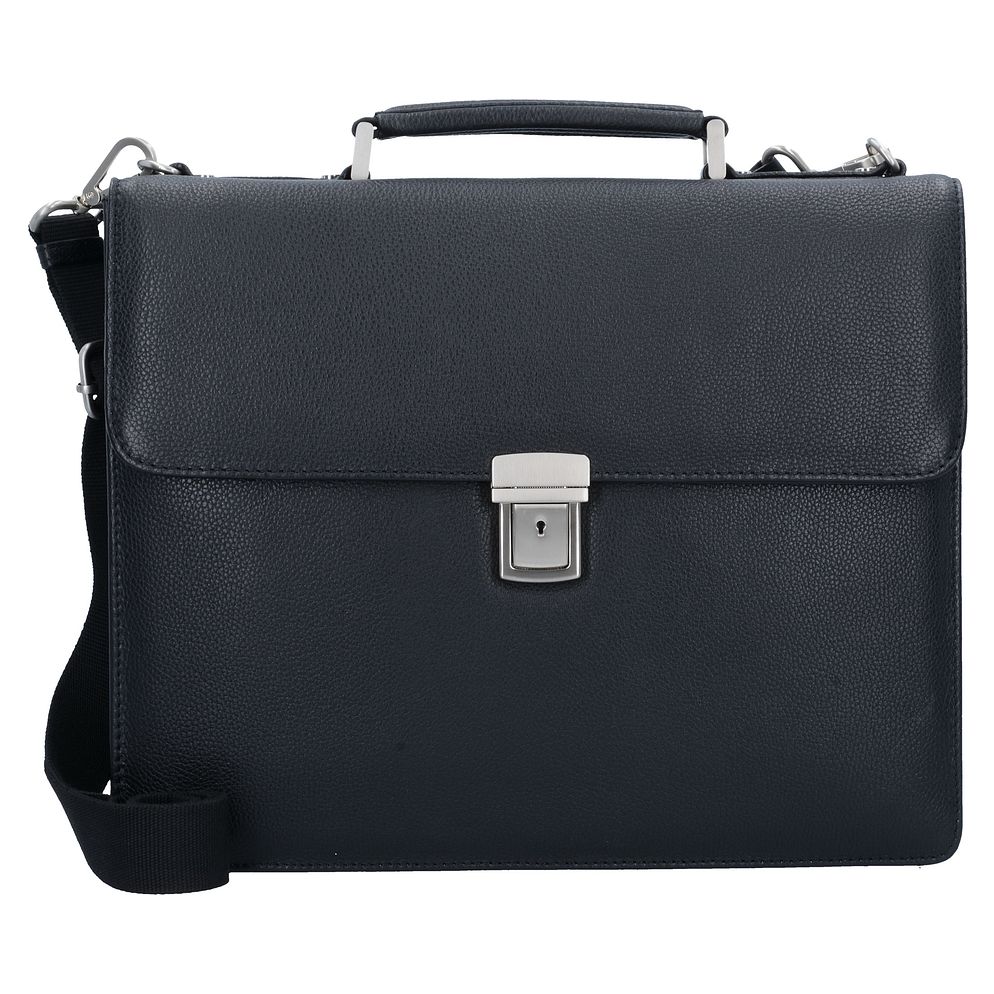 Leonhard Heyden Berlin Valigetta Vera Pelle 38 cm Vano porta PC