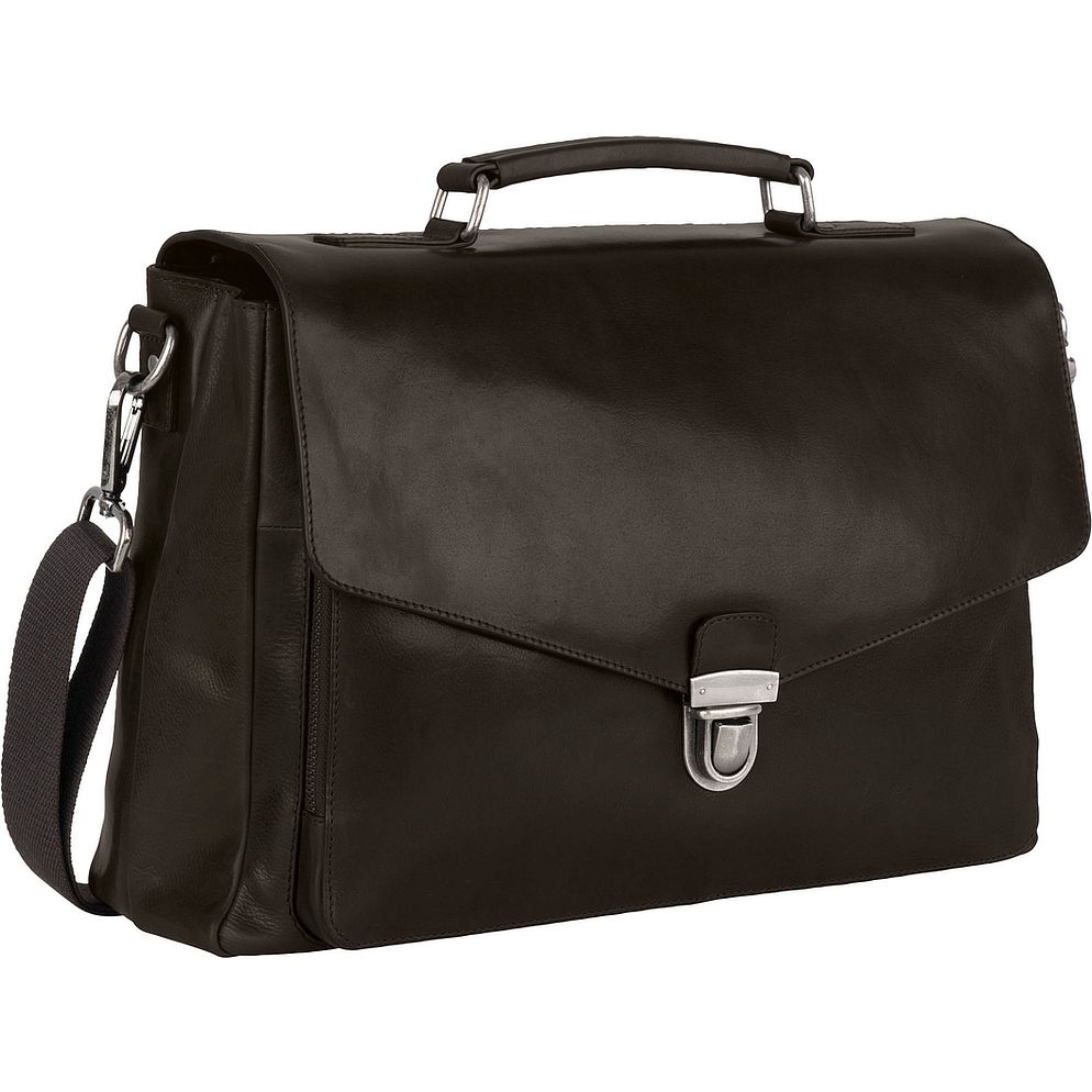 Leonhard Heyden Roma Valigetta Vera Pelle 40 cm Vano porta PC
