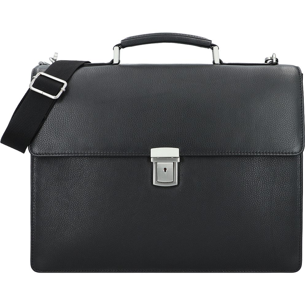 Leonhard Heyden Berlin Valigetta Vera Pelle 40 cm Vano porta PC