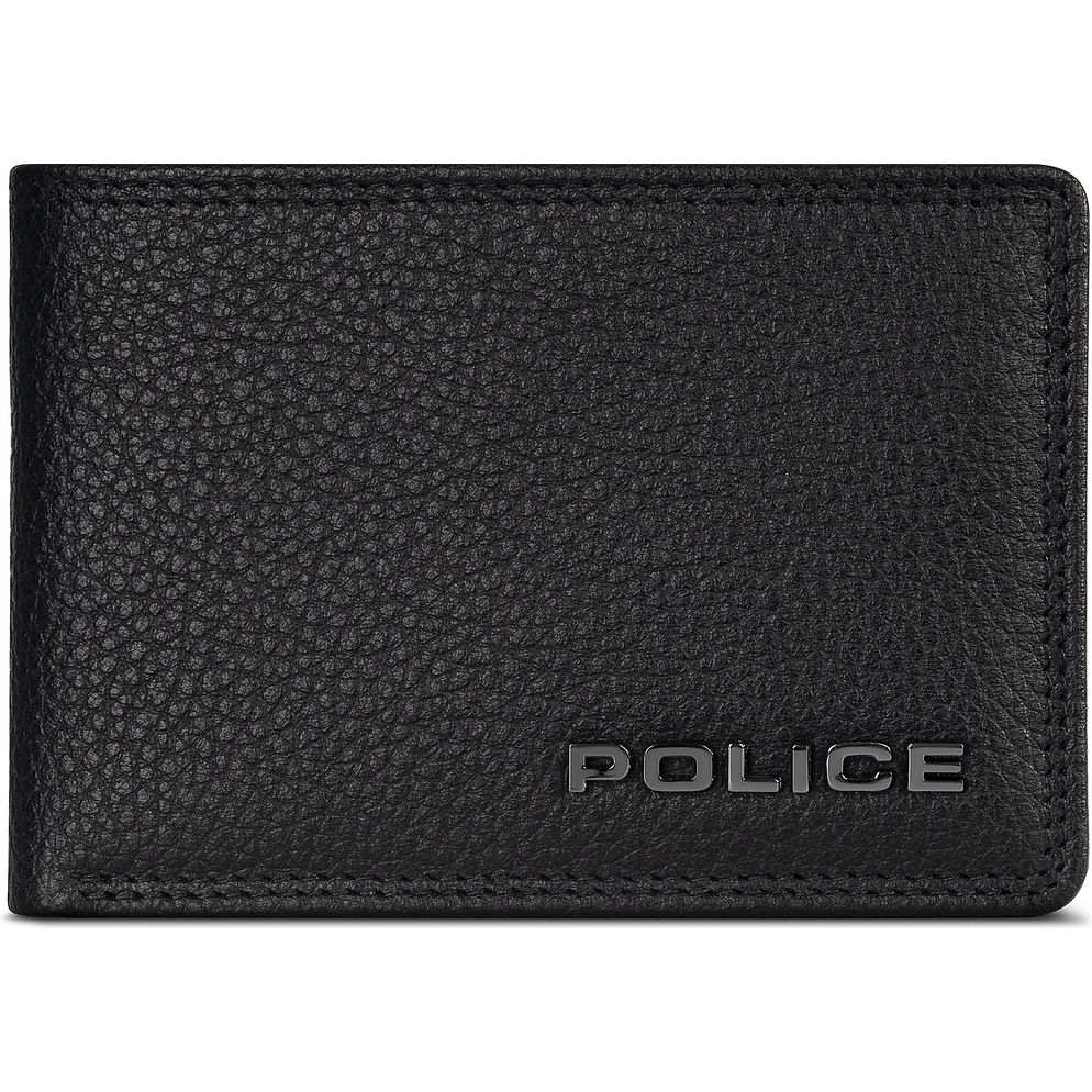 Police Portafoglio Protezione RFID Vera Pelle 10.5 cm Police Portafoglio Protezione RFID Vera Pelle 10.5 cm