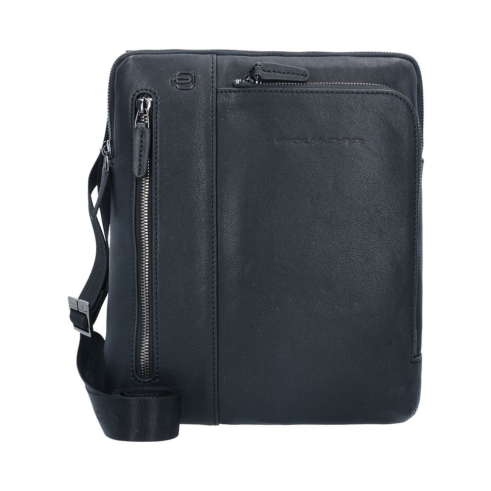 Piquadro Black Square Borsa a tracolla Vera Pelle 23 cm Piquadro Black Square Borsa a tracolla Vera Pelle 23 cm