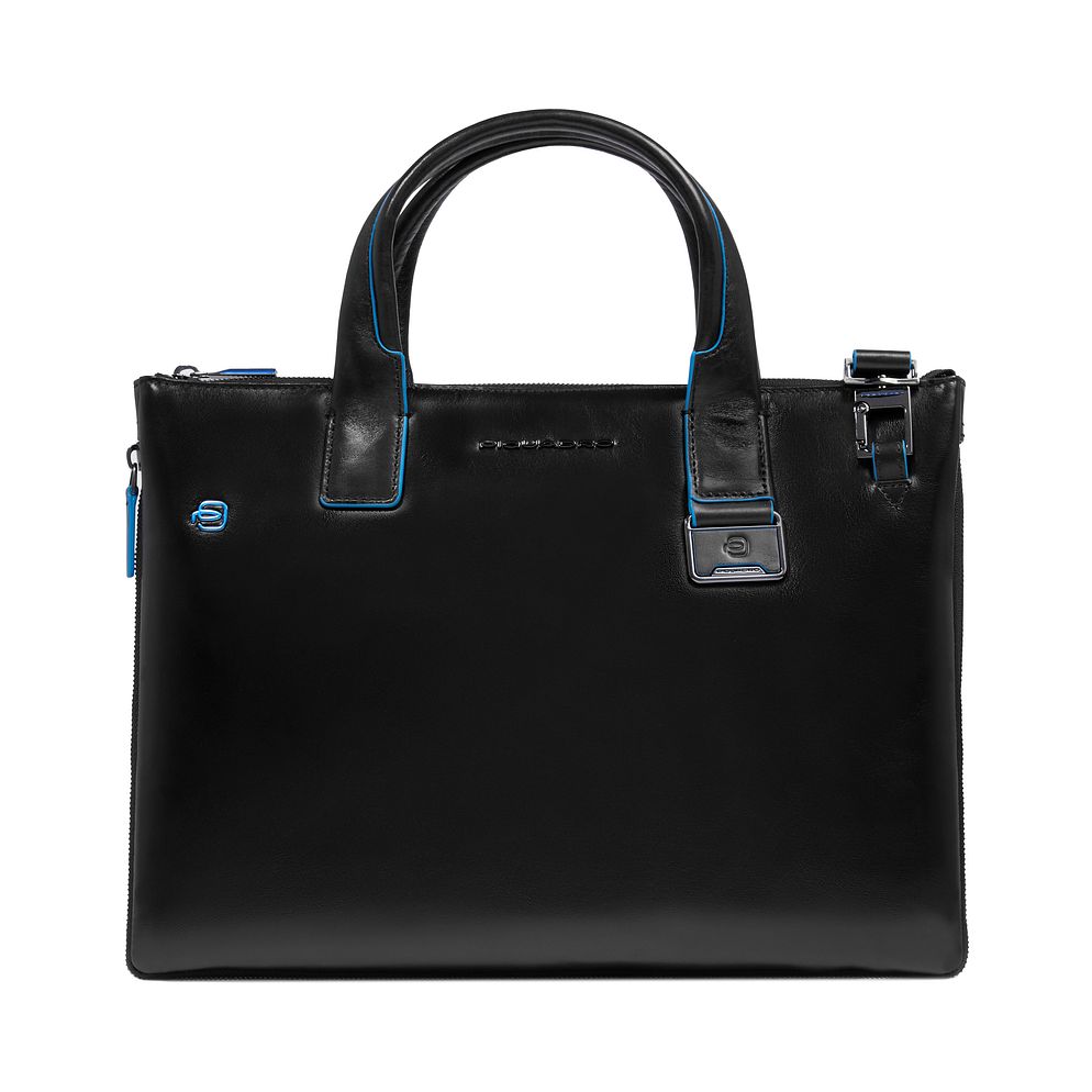 Piquadro Blue Square Borsa shopper Vera Pelle 38 cm Vano porta PC espandibile