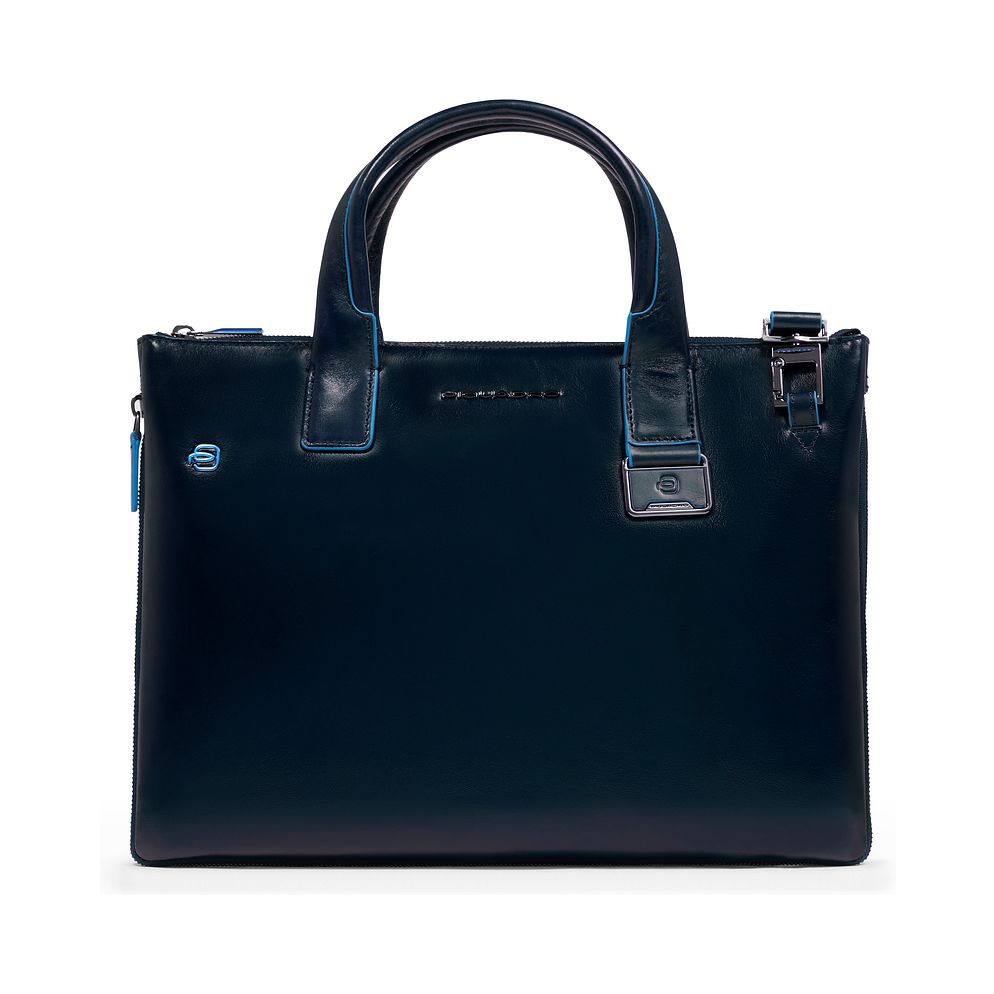Piquadro Blue Square Borsa shopper Vera Pelle 38 cm Vano porta PC espandibile