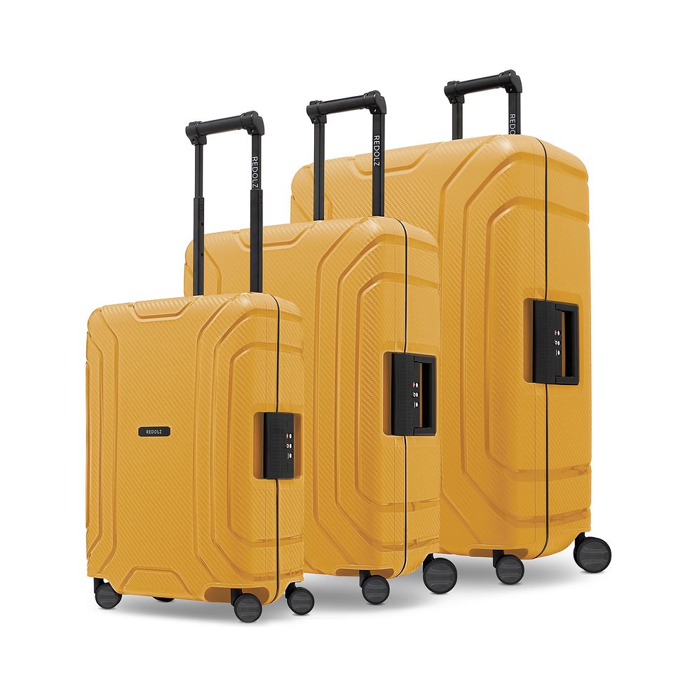 Redolz Set di valigie Essentials 15 a 4 ruote, 3 pezzi, con chiusura a tre punti Redolz Set di valigie Essentials 15 a 4 ruote, 3 pezzi, con chiusura a tre punti