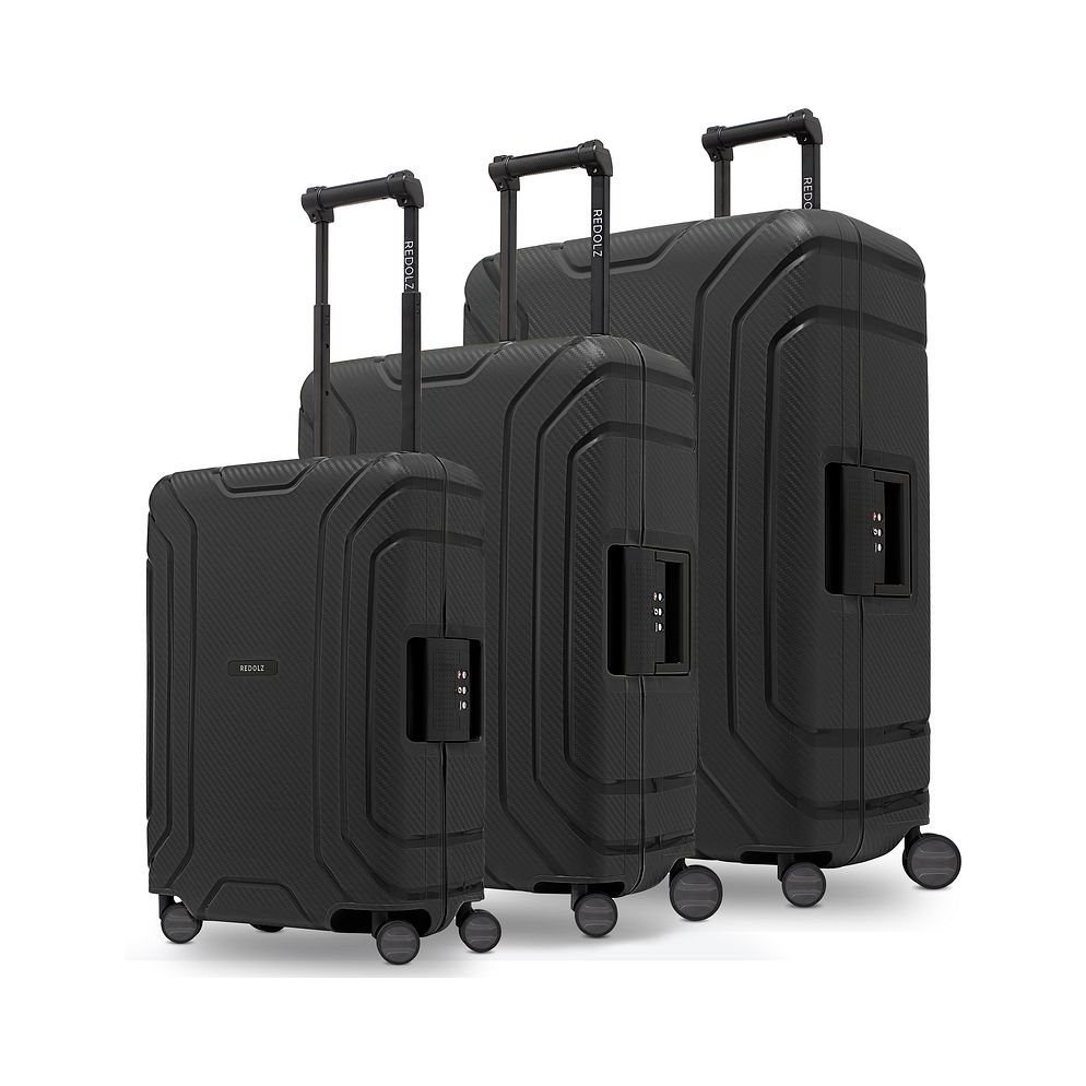 Redolz Set di valigie Essentials 15 a 4 ruote, 3 pezzi, con chiusura a tre punti Redolz Set di valigie Essentials 15 a 4 ruote, 3 pezzi, con chiusura a tre punti