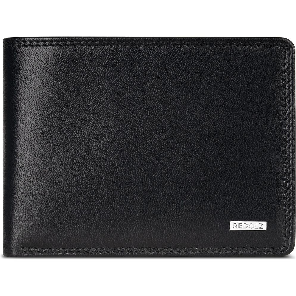 Redolz Portafoglio Leather Essentials QF in pelle con protezione RFID, 12 cm, apribile Redolz Portafoglio Leather Essentials QF in pelle con protezione RFID, 12 cm, apribile