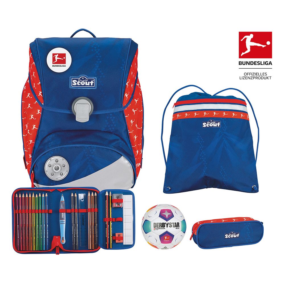 Scout Alpha Bundesliga Juego de mochilas escolares 6 piezas Scout Alpha Bundesliga Juego de mochilas escolares 6 piezas