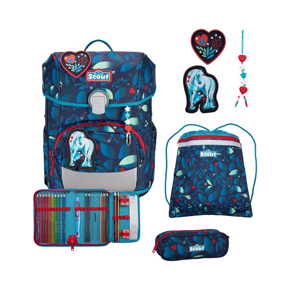 Scout Neo LED Set di borse per la scuola 8 pezzi