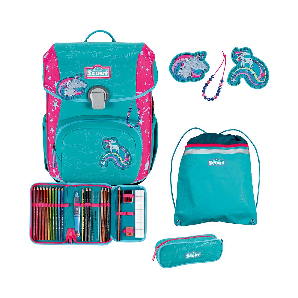 Scout Neo Exklusiv Superflash Extreme Juego de mochilas escolares 4 piezas