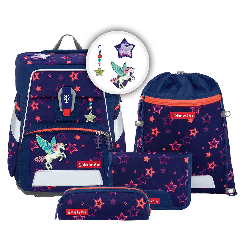 Step by Step Space Shine Set di borse per la scuola 5 pezzi Step by Step Space Shine Set di borse per la scuola 5 pezzi