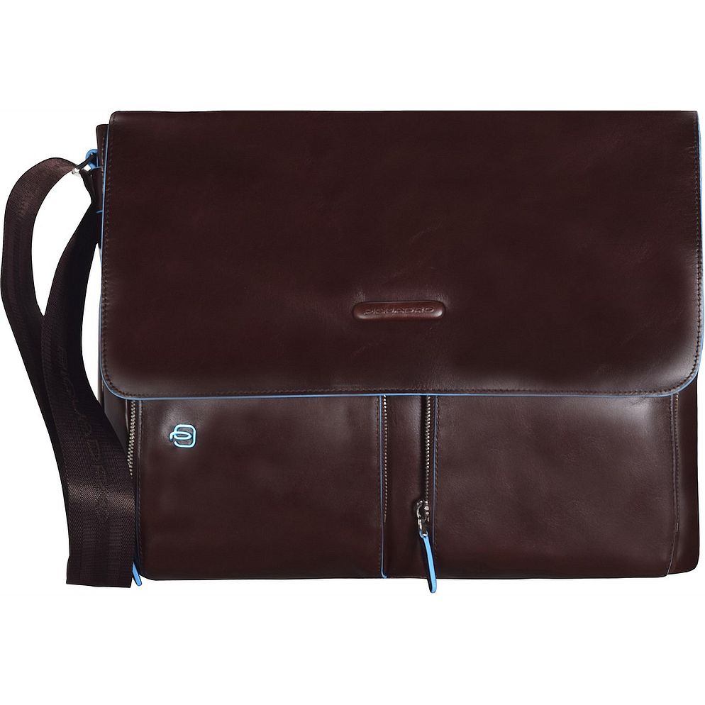 Piquadro Blue Square Messaggero Vera Pelle 37 cm Vano porta PC
