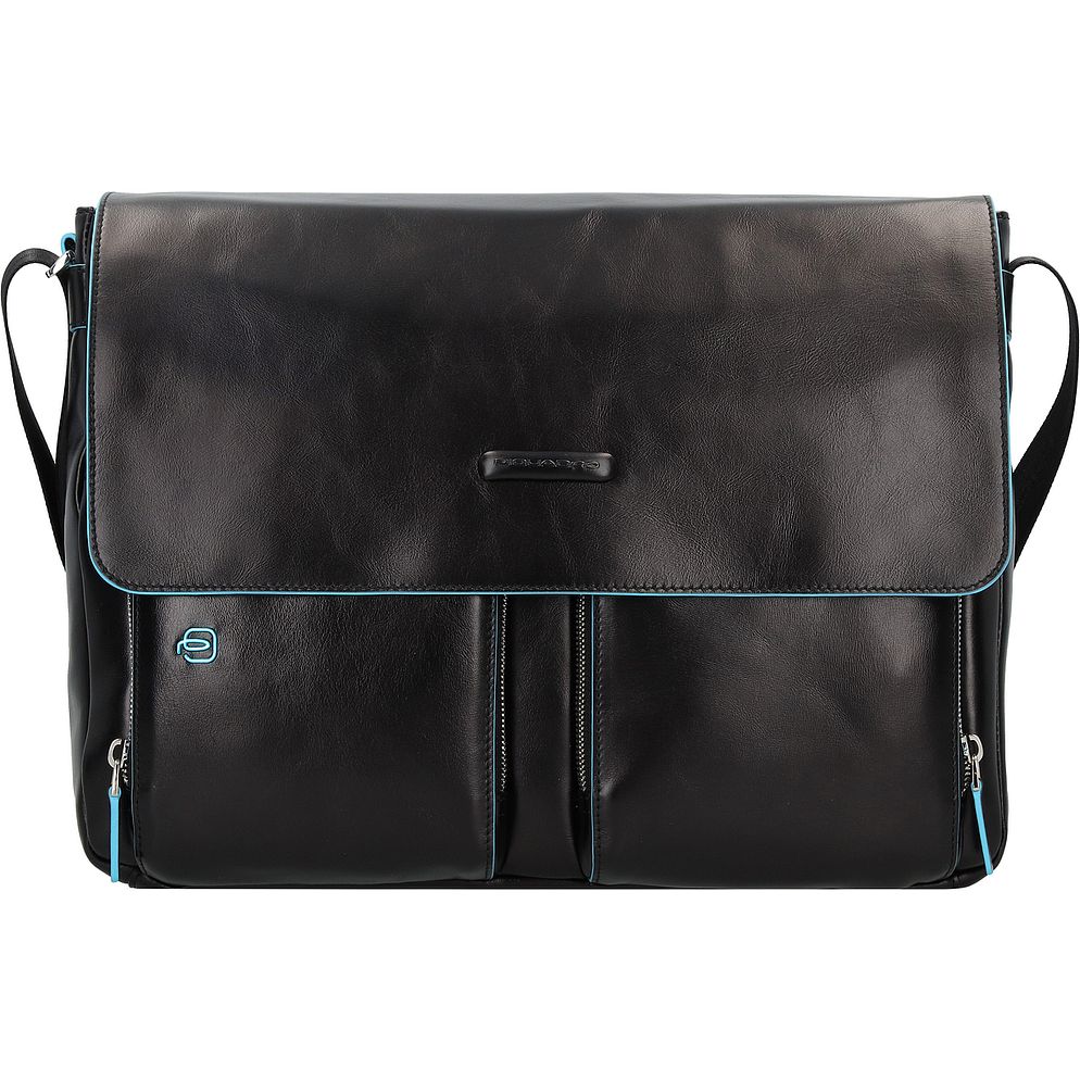 Piquadro Blue Square Messaggero Vera Pelle 37 cm Vano porta PC