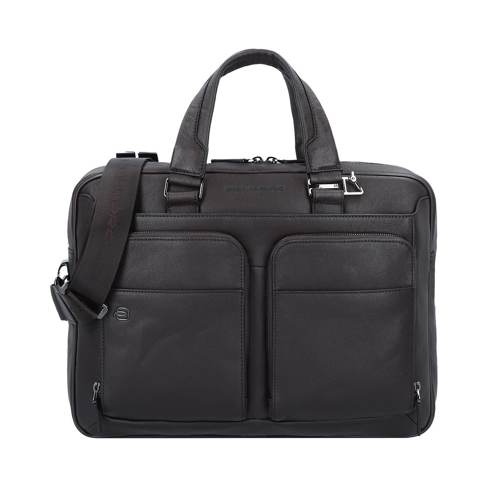Piquadro Black Square Valigetta Vera Pelle 39.5 cm Vano porta PC Piquadro Black Square Valigetta Vera Pelle 39.5 cm Vano porta PC