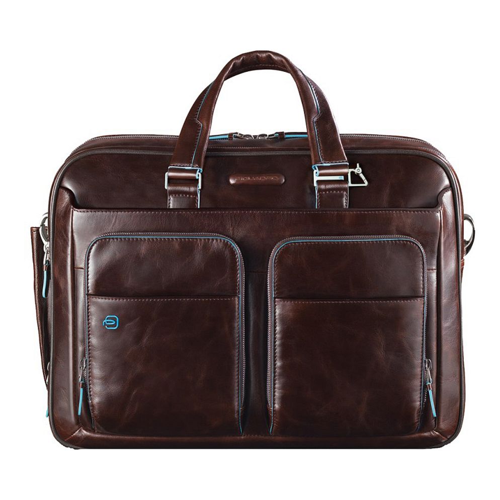 Piquadro Blue Square Valigetta Vera Pelle 39 cm Vano porta PC