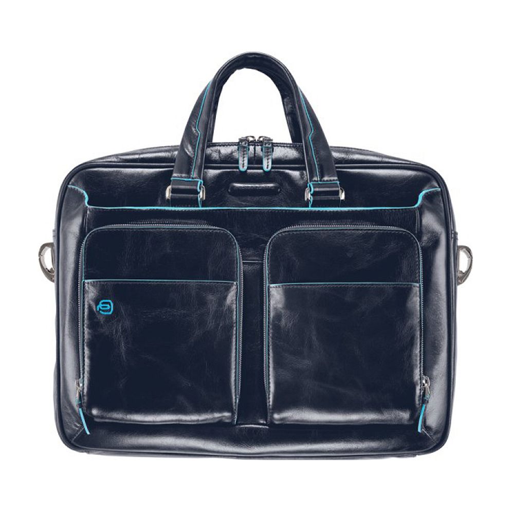 Piquadro Blue Square Valigetta Vera Pelle 39 cm Vano porta PC