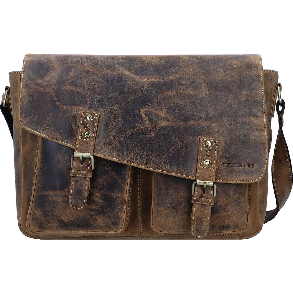 Greenburry Vintage Messaggero Vera Pelle 40 cm Vano porta PC Greenburry Vintage Messaggero Vera Pelle 40 cm Vano porta PC