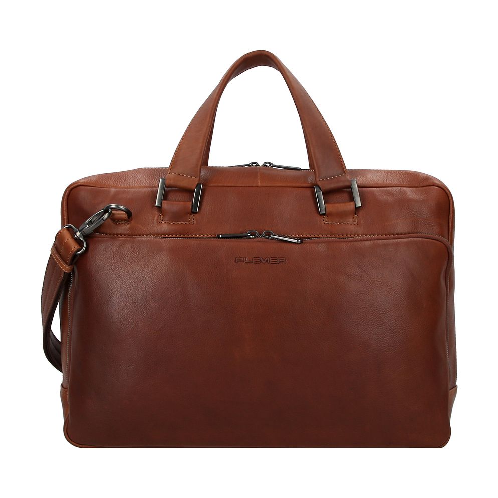 Plevier Vintage Bill Valigetta Vera Pelle 40 cm Vano porta PC Plevier Vintage Bill Valigetta Vera Pelle 40 cm Vano porta PC