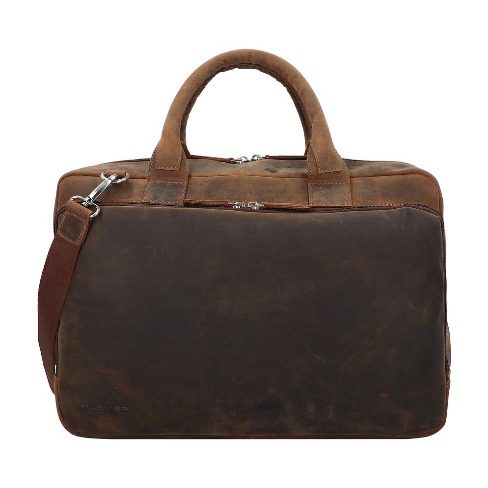 Plevier Retro Colmar Valigetta Vera Pelle 40 cm Vano porta PC Plevier Retro Colmar Valigetta Vera Pelle 40 cm Vano porta PC