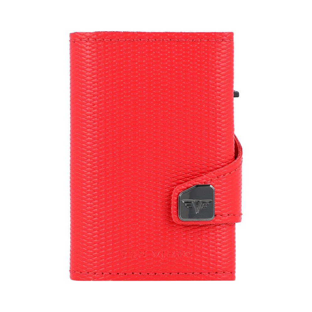 Tru Virtu Custodia per carta di credito Protezione RFID Vera Pelle 6.5 cm