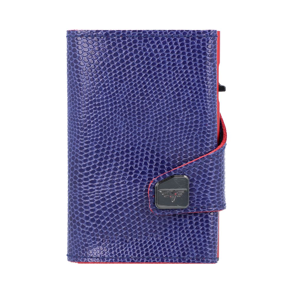 Tru Virtu Custodia per carta di credito Protezione RFID Vera Pelle 6.5 cm