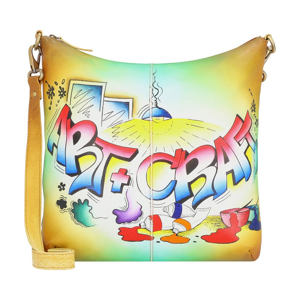 Greenland Nature Art+Craft Borsa a tracolla Vera Pelle 34 cm Greenland Nature Art+Craft Borsa a tracolla Vera Pelle 34 cm