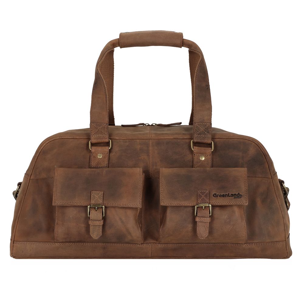 Greenland Nature Montenegro Borsa da viaggio Weekender Vera Pelle 60 cm Greenland Nature Montenegro Borsa da viaggio Weekender Vera Pelle 60 cm