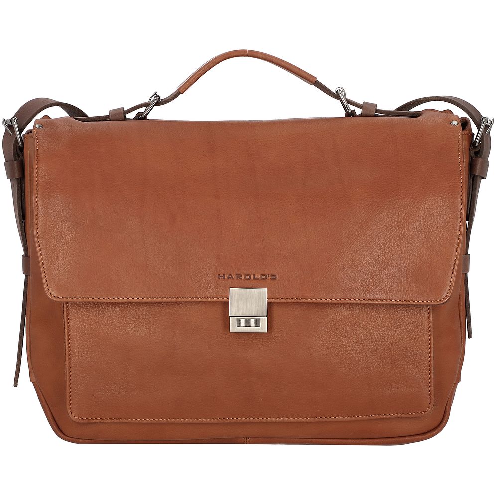 Harold's Valigetta Vera Pelle 37 cm Vano porta PC
