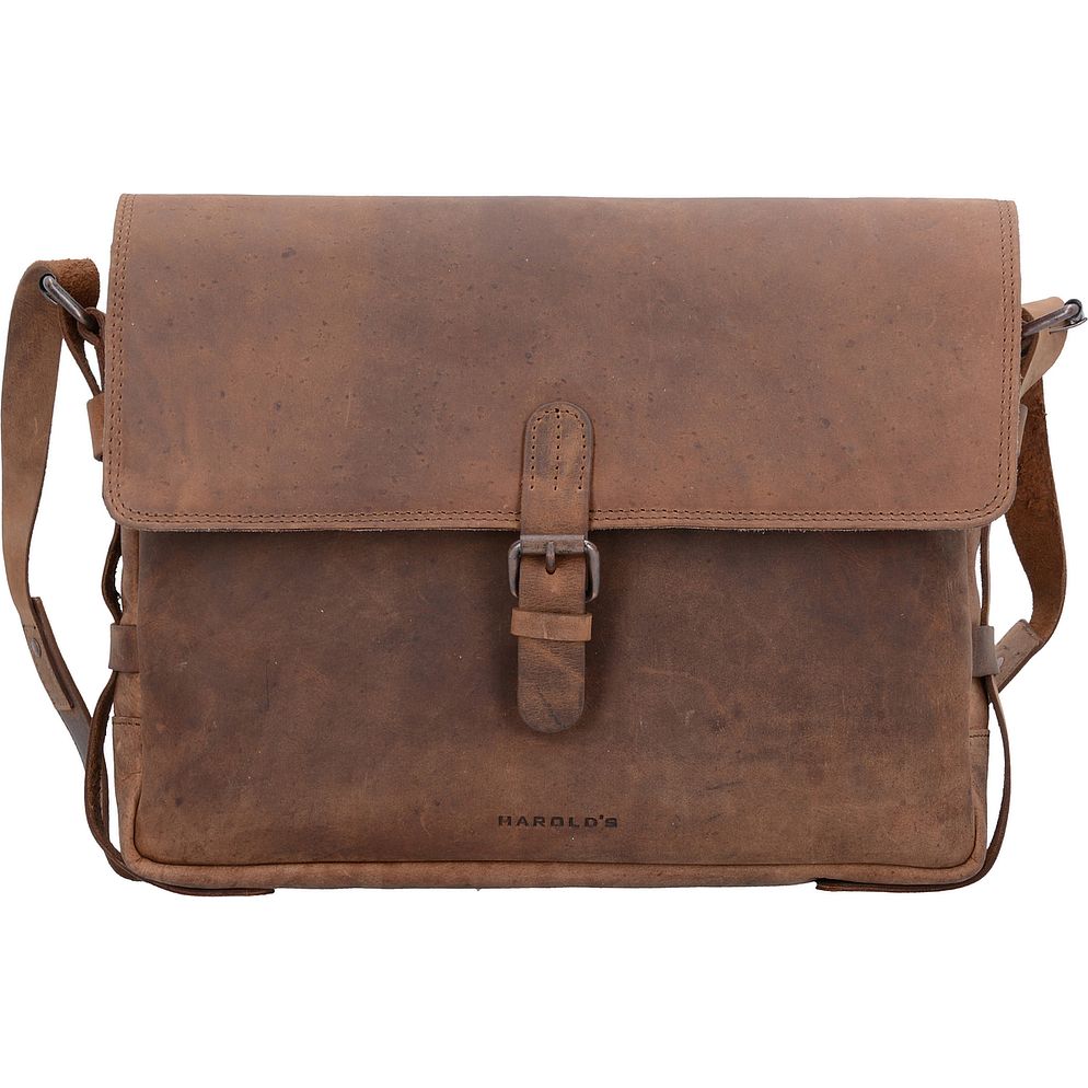 Harold's Antic Messaggero Vera Pelle 35 cm