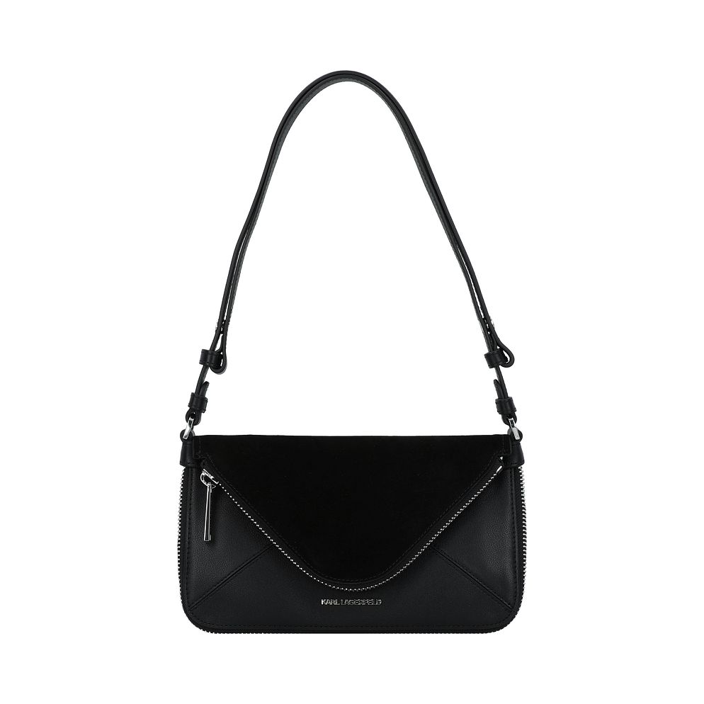 Karl Lagerfeld Hardware Mini Borsa Borsa a spalla Vera Pelle 18 cm espandibile Karl Lagerfeld Hardware Mini Borsa Borsa a spalla Vera Pelle 18 cm espandibile