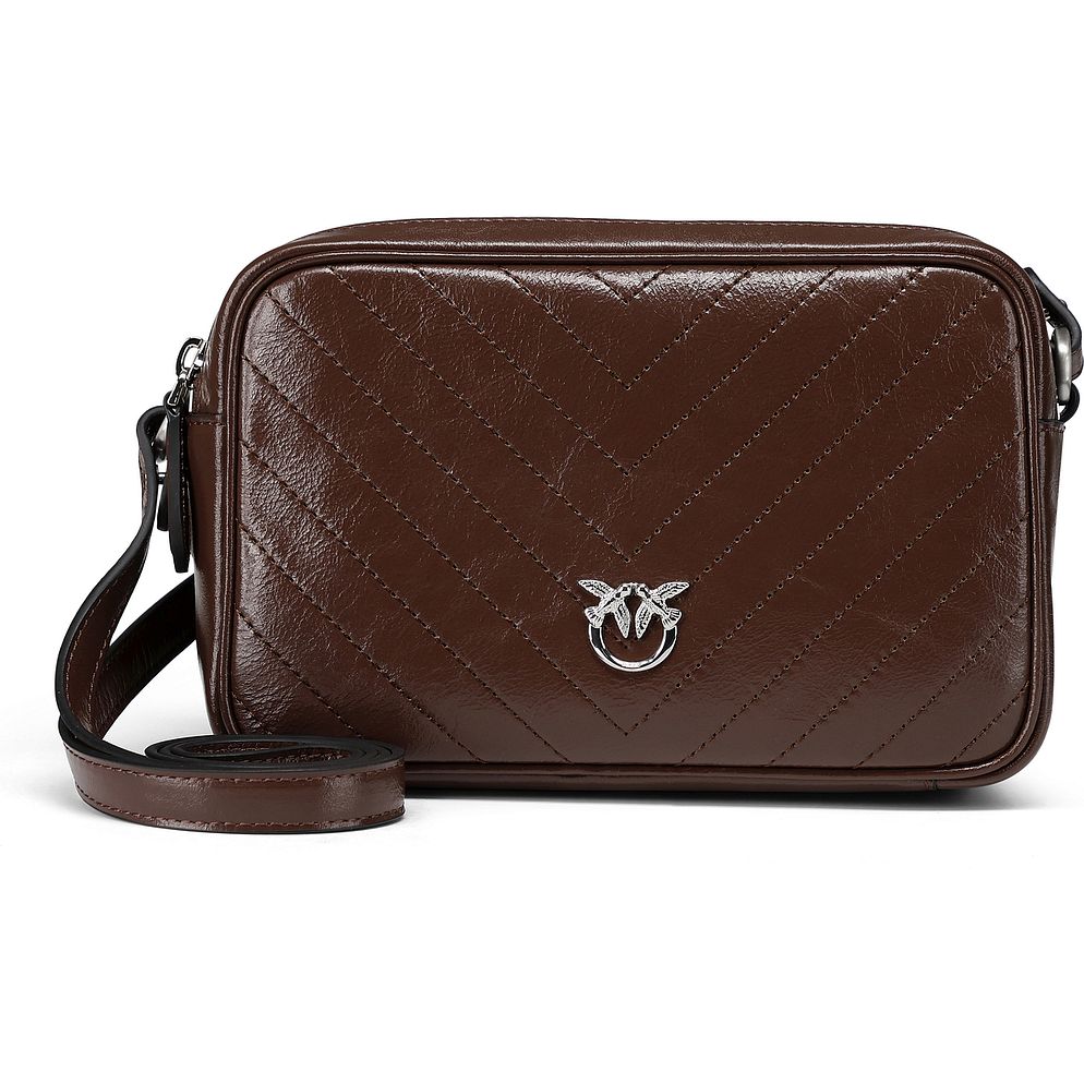 PINKO Carrie Borsa a tracolla Vera Pelle 21.5 cm PINKO Carrie Borsa a tracolla Vera Pelle 21.5 cm