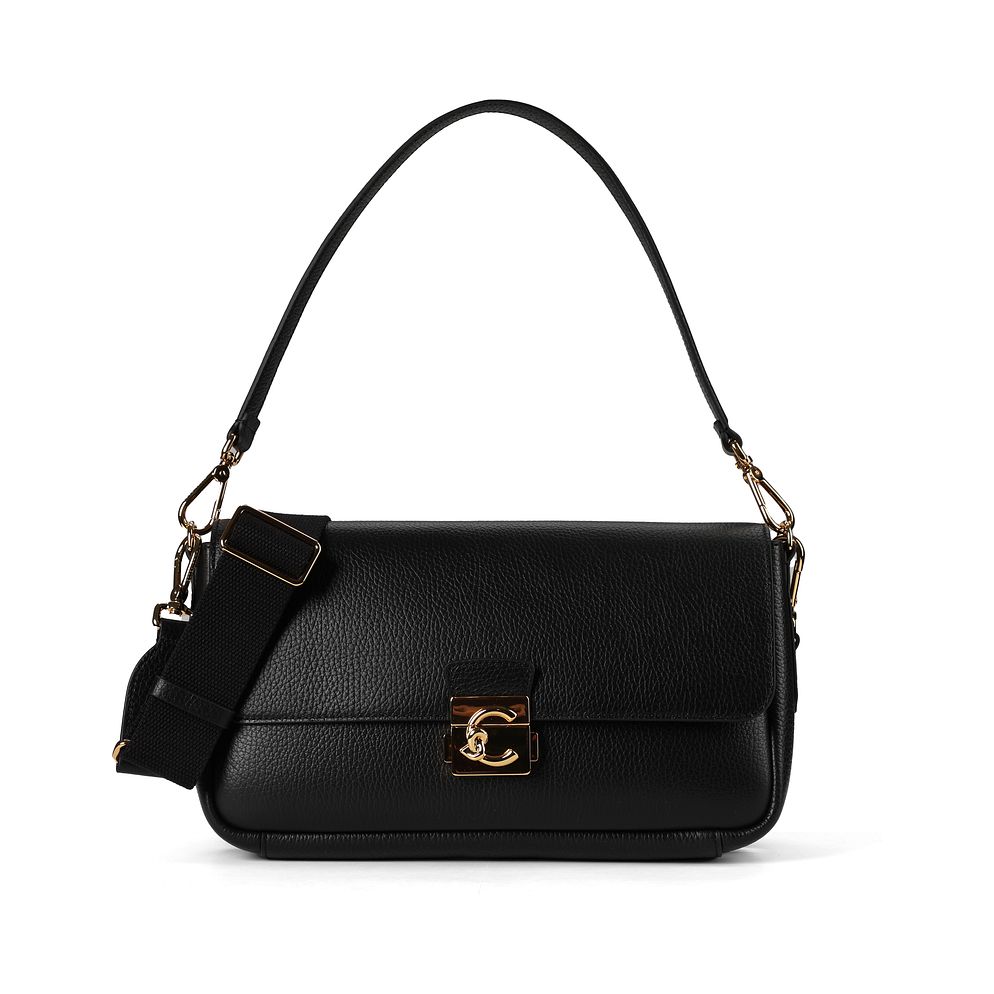 Coccinelle C-Me Lock Borsa a spalla Vera Pelle 29 cm Coccinelle C-Me Lock Borsa a spalla Vera Pelle 29 cm