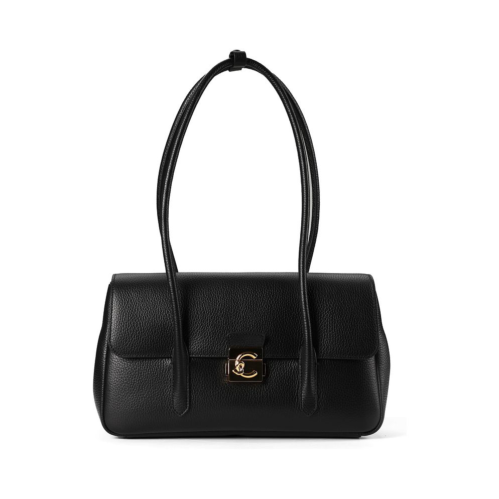 Coccinelle C-Me Lock Borsa a spalla Vera Pelle 35 cm Coccinelle C-Me Lock Borsa a spalla Vera Pelle 35 cm
