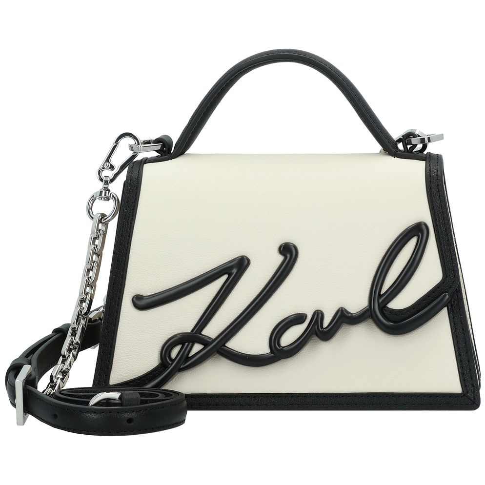 Karl Lagerfeld Signature 2.0 Borsetta Vera Pelle 21 cm