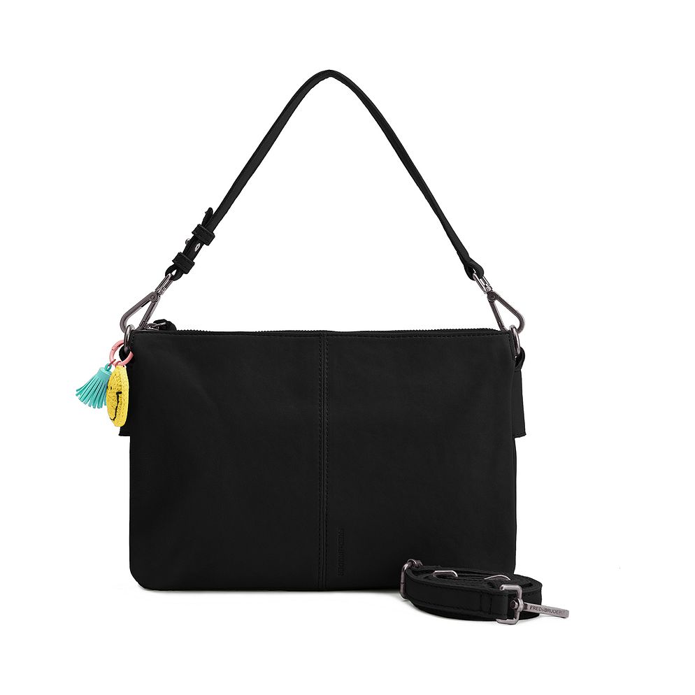 FredsBruder Take A Smile Borsa a tracolla Vera Pelle 30 cm FredsBruder Take A Smile Borsa a tracolla Vera Pelle 30 cm