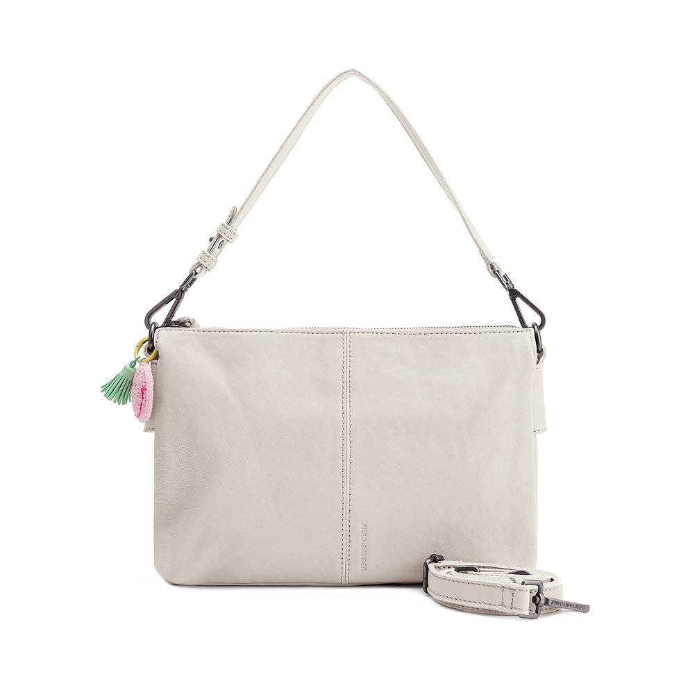 FredsBruder Take A Smile Borsa a tracolla Vera Pelle 30 cm FredsBruder Take A Smile Borsa a tracolla Vera Pelle 30 cm